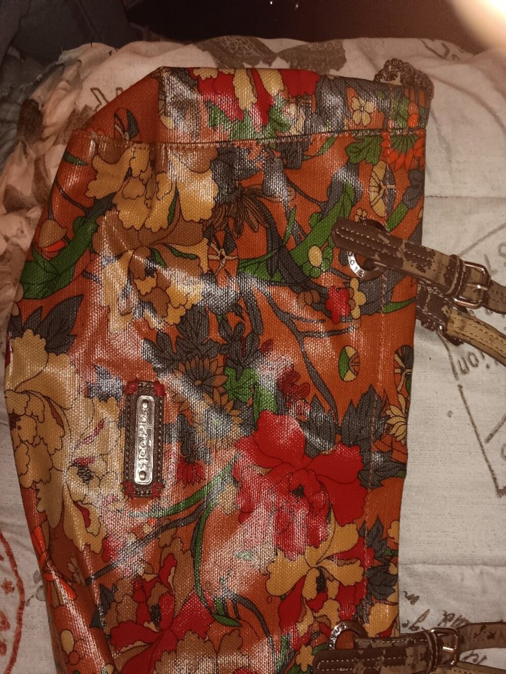 Floral print "Sakroots" shoulder tote bag